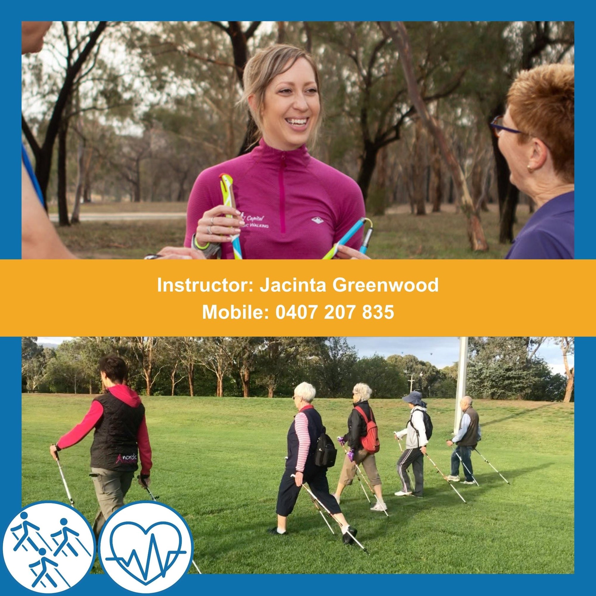 Sold Out | Nordic Walking Mates Course with Jacinta | Danielle and Maureen